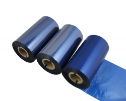 Self adhesive label printing blue wax ribbon
