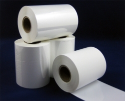 White resin thermal ribbon for polyester label