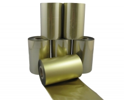 Metallic gold thermal transfer ribbon, barcode printer ribbon